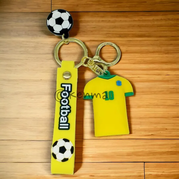 __Cute_Neymar_Jr_Yellow_Jersey_3D_Lanyard_Keychain_With_Charms_For_Keys,Bags_&_Birthday_Return_Gifts_For_Girls_Boys_Keyrings