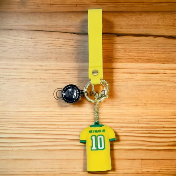 __Cute_Neymar_Jr_Yellow_Jersey_3D_Lanyard_Keychain_With_Charms_For_Keys,Bags_&_Birthday_Return_Gifts_For_Girls_Boys_Keyrings