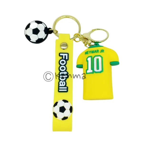 __Cute_Neymar_Jr_Yellow_Jersey_3D_Lanyard_Keychain_With_Charms_For_Keys,Bags_&_Birthday_Return_Gifts_For_Girls_Boys_Keyrings