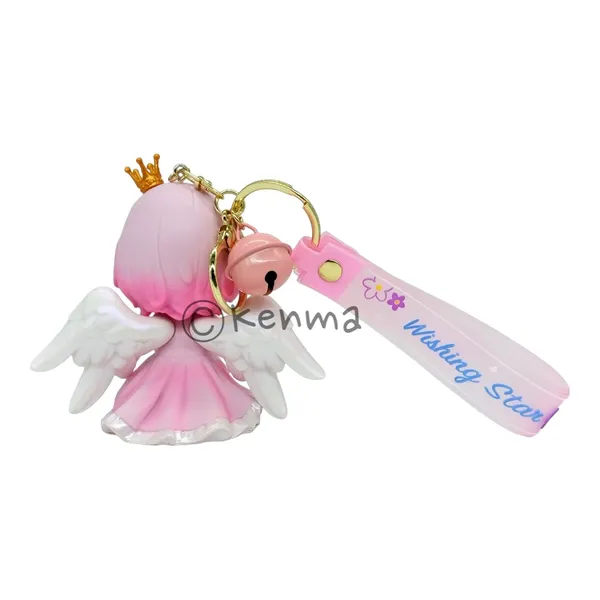 __Cute_Pink_Angel_3D_Lanyard_Keychain_With_Charms_For_Keys,Bags_&_Birthday_Return_Gifts_For_Girls_Boys_Keyrings
