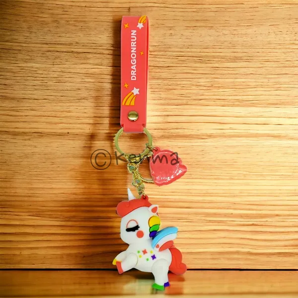 __Cute_Pink_Unicorn_Lanyard_Keychain_With_Charms_For_Keys,Bags_&_Birthday_Return_Gifts_For_Girls_Boys_Keyrings_Model_2