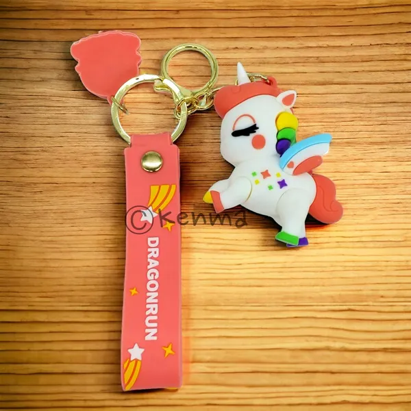 __Cute_Pink_Unicorn_Lanyard_Keychain_With_Charms_For_Keys,Bags_&_Birthday_Return_Gifts_For_Girls_Boys_Keyrings_Model_2