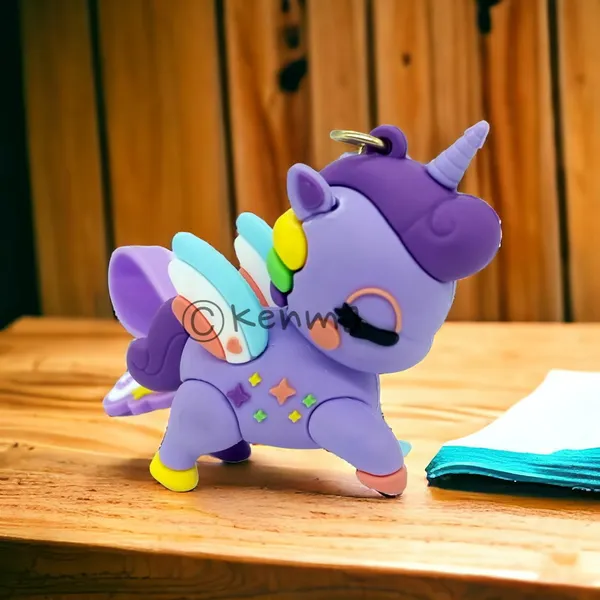 __Cute_Purple_Unicorn_Lanyard_Keychain_With_Charms_For_Keys,Bags_&_Birthday_Return_Gifts_For_Girls_Boys_Keyrings_Model_2