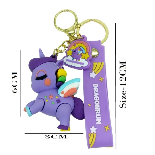 __Cute_Purple_Unicorn_Lanyard_Keychain_With_Charms_For_Keys,Bags_&_Birthday_Return_Gifts_For_Girls_Boys_Keyrings_Model_2