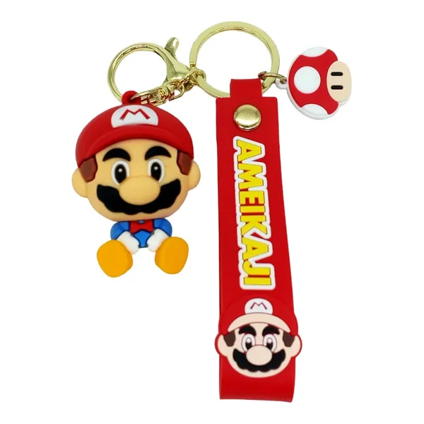 __Cute_Red_Mario_Model_2_3D_Lanyard_Keychain_With_Charms_For_Keys,Bags_&_Birthday_Return_Gifts_For_Girls_Boys