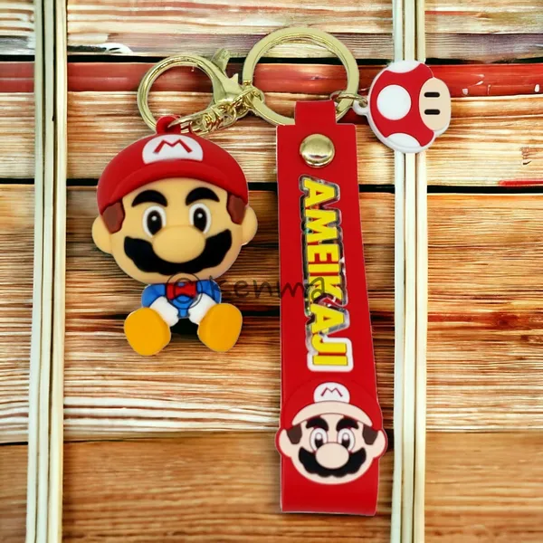 __Cute_Red_Mario_Model_2_3D_Lanyard_Keychain_With_Charms_For_Keys,Bags_&_Birthday_Return_Gifts_For_Girls_Boys