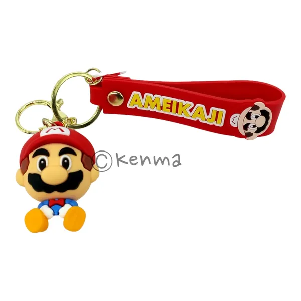 __Cute_Red_Mario_Model_2_3D_Lanyard_Keychain_With_Charms_For_Keys,Bags_&_Birthday_Return_Gifts_For_Girls_Boys