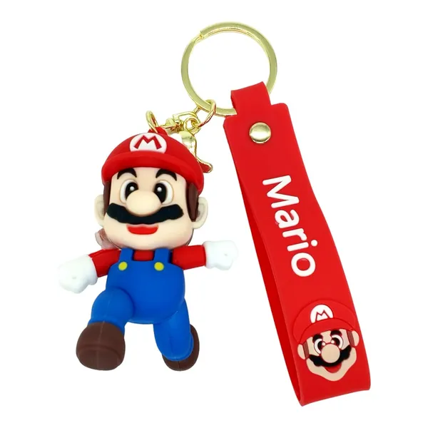 __Cute_Red_Mario_Running_3D_Lanyard_Keychain_With_Charms_For_Keys,Bags_&_Birthday_Return_Gifts_For_Girls_Boys_Keyrings
