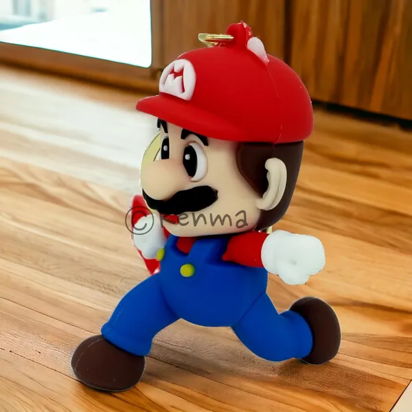 __Cute_Red_Mario_Running_3D_Lanyard_Keychain_With_Charms_For_Keys,Bags_&_Birthday_Return_Gifts_For_Girls_Boys_Keyrings
