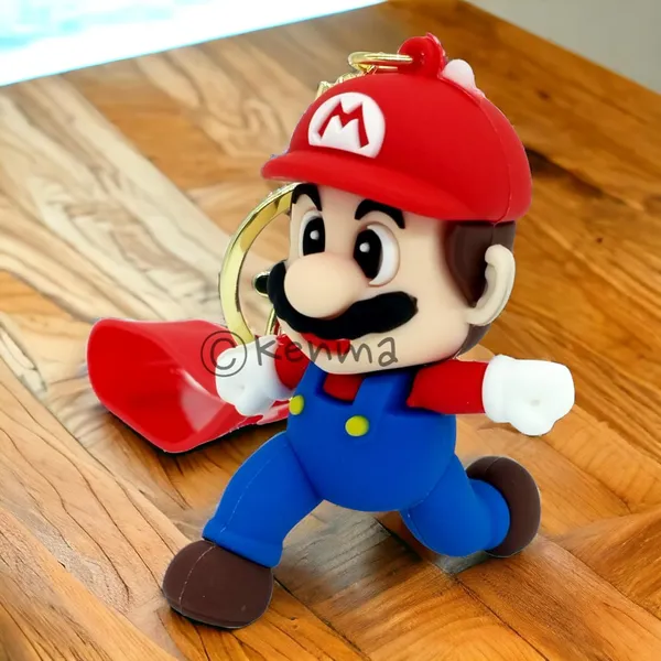 __Cute_Red_Mario_Running_3D_Lanyard_Keychain_With_Charms_For_Keys,Bags_&_Birthday_Return_Gifts_For_Girls_Boys_Keyrings