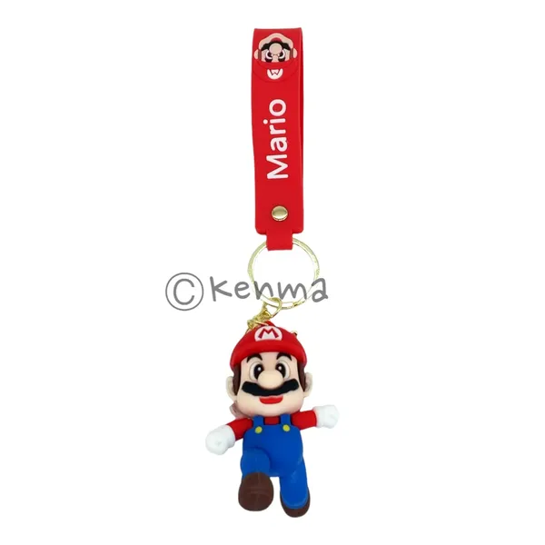 __Cute_Red_Mario_Running_3D_Lanyard_Keychain_With_Charms_For_Keys,Bags_&_Birthday_Return_Gifts_For_Girls_Boys_Keyrings