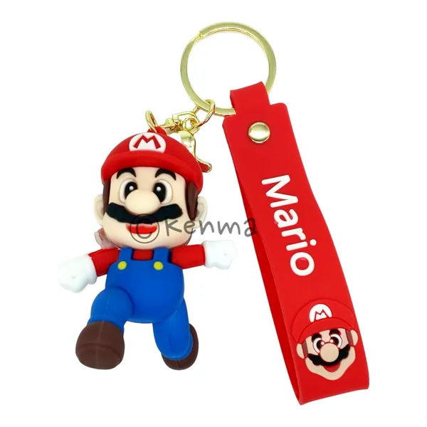__Cute_Red_Mario_Running_3D_Lanyard_Keychain_With_Charms_For_Keys,Bags_&_Birthday_Return_Gifts_For_Girls_Boys_Keyrings