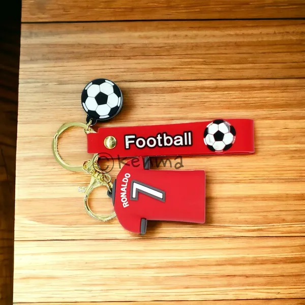 __Cute_Ronaldo_Red_Jersey_3D_Lanyard_Keychain_With_Charms_For_Keys,Bags_&_Birthday_Return_Gifts_For_Girls_Boys_Keyrings