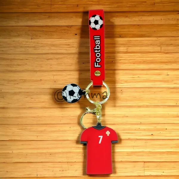 __Cute_Ronaldo_Red_Jersey_3D_Lanyard_Keychain_With_Charms_For_Keys,Bags_&_Birthday_Return_Gifts_For_Girls_Boys_Keyrings