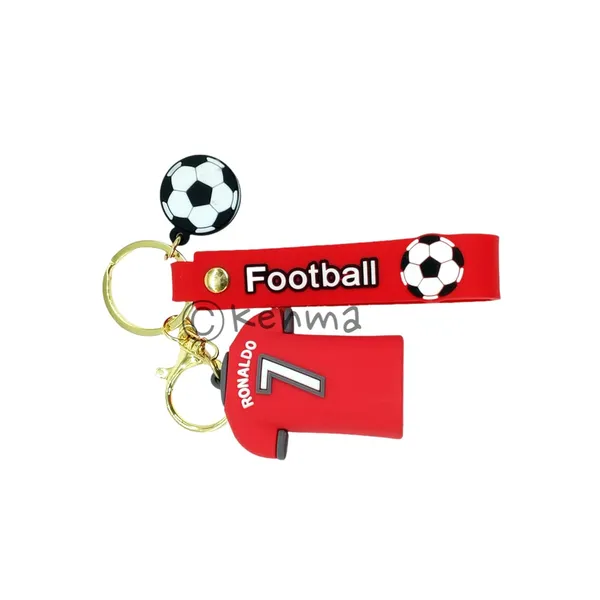 __Cute_Ronaldo_Red_Jersey_3D_Lanyard_Keychain_With_Charms_For_Keys,Bags_&_Birthday_Return_Gifts_For_Girls_Boys_Keyrings