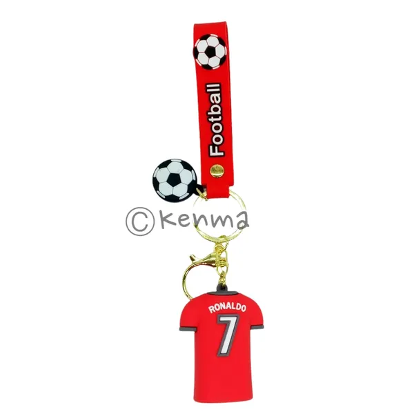 __Cute_Ronaldo_Red_Jersey_3D_Lanyard_Keychain_With_Charms_For_Keys,Bags_&_Birthday_Return_Gifts_For_Girls_Boys_Keyrings