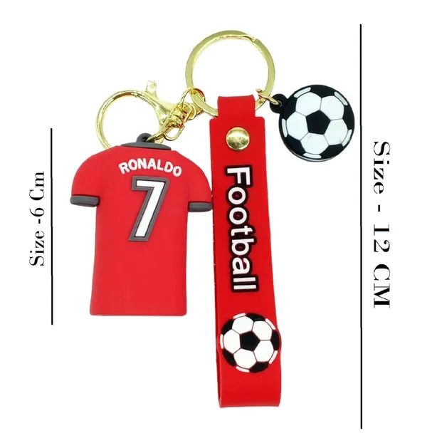 __Cute_Ronaldo_Red_Jersey_3D_Lanyard_Keychain_With_Charms_For_Keys,Bags_&_Birthday_Return_Gifts_For_Girls_Boys_Keyrings