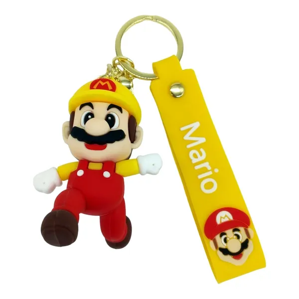 __Cute_Yellow_Mario_Running_3D_Lanyard_Keychain_With_Charms_For_Keys,Bags_&_Birthday_Return_Gifts_For_Girls_Boys_Keyrings