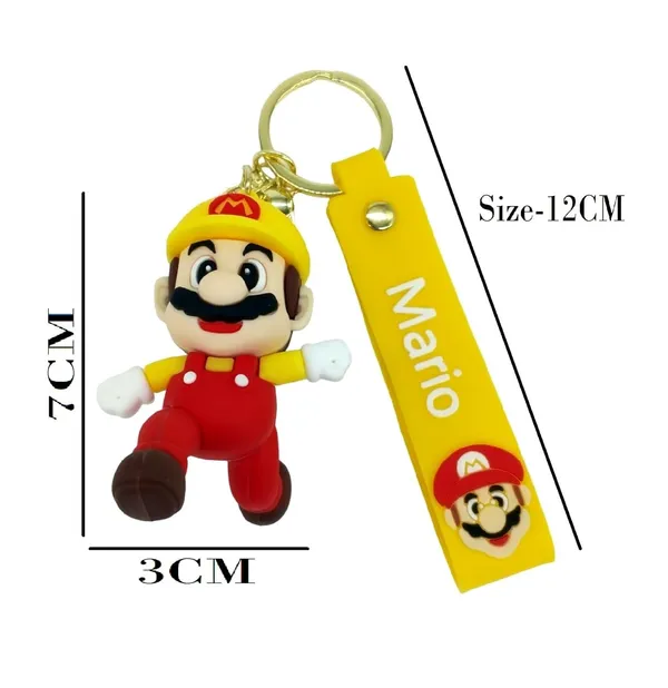 __Cute_Yellow_Mario_Running_3D_Lanyard_Keychain_With_Charms_For_Keys,Bags_&_Birthday_Return_Gifts_For_Girls_Boys_Keyrings