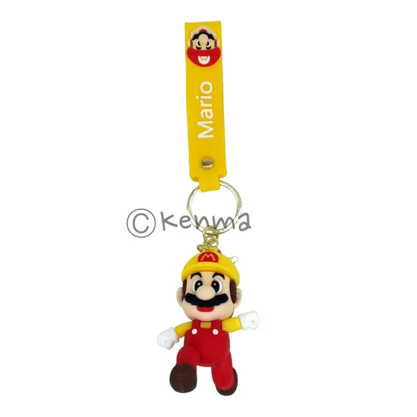 __Cute_Yellow_Mario_Running_3D_Lanyard_Keychain_With_Charms_For_Keys,Bags_&_Birthday_Return_Gifts_For_Girls_Boys_Keyrings
