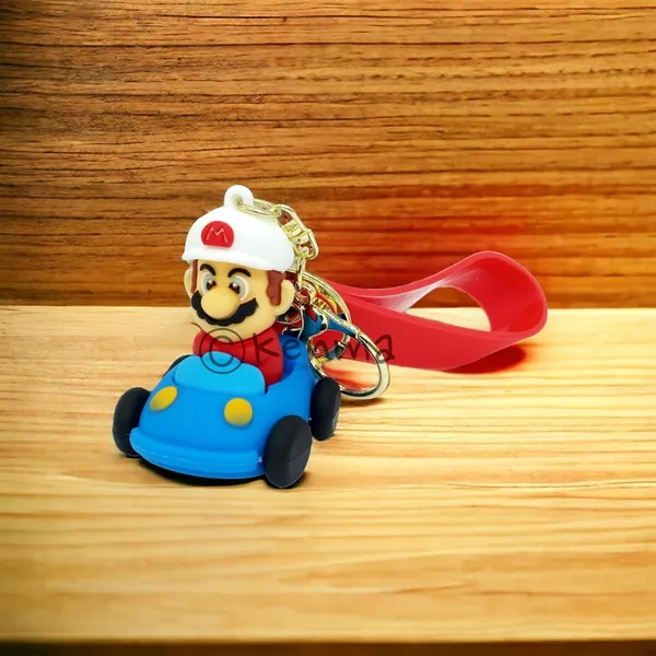 __Cute_3D_Super_Mario_Brother_Game_With_Red_&_Blue_Lanyard_Keychain_With_Charms_For_Keys,Bags_&_Birthday_Return_Gifts