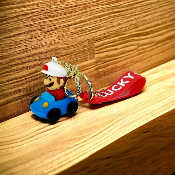 __Cute_3D_Super_Mario_Brother_Game_With_Red_&_Blue_Lanyard_Keychain_With_Charms_For_Keys,Bags_&_Birthday_Return_Gifts