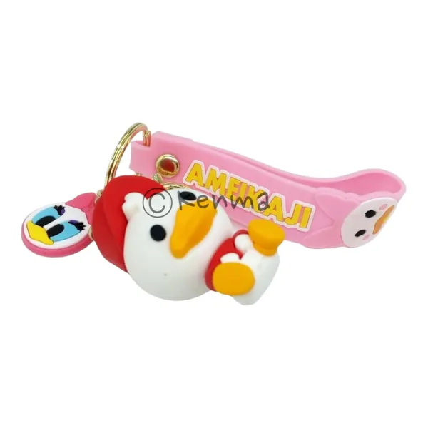 Cute_3D_Huey_Duck_From_Duck_Tails_Lanyard_Rubber_Keychain_Lanyard_Charm