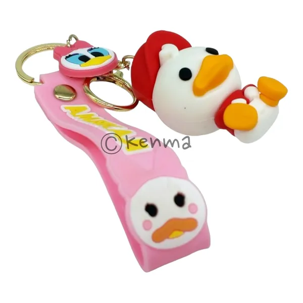 Cute_3D_Huey_Duck_From_Duck_Tails_Lanyard_Rubber_Keychain_Lanyard_Charm