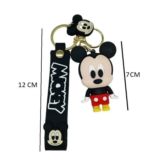 Cute_3D_Mickey_Mouse_Cute_3D_Lanyard_Rubber_Keychain_Lanyard_Charm_Keyring
