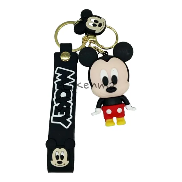 Cute_3D_Mickey_Mouse_Cute_3D_Lanyard_Rubber_Keychain_Lanyard_Charm_Keyring