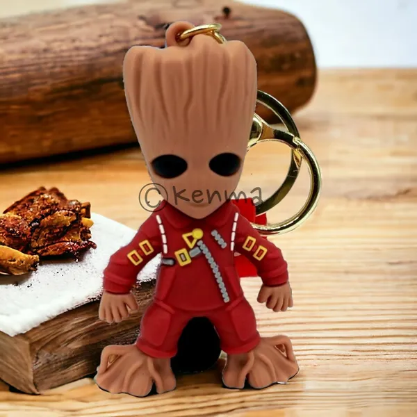 Cute_3D_Red_Standing_Groot_Lanyard_Rubber_Keychain_Lanyard_Charm_Keyring