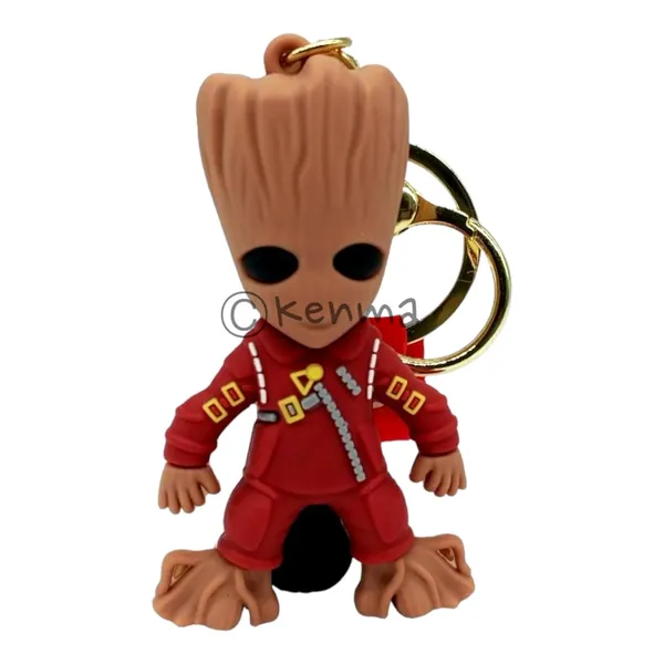 Cute_3D_Red_Standing_Groot_Lanyard_Rubber_Keychain_Lanyard_Charm_Keyring