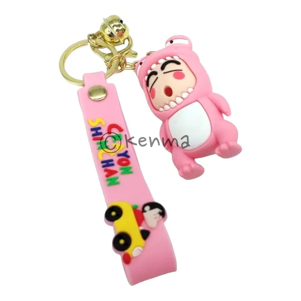 Cute_3D_Shinchan_Wearing_Pink_Crocodile_Outfit_Keychain_Lanyard_Charm_Keyring