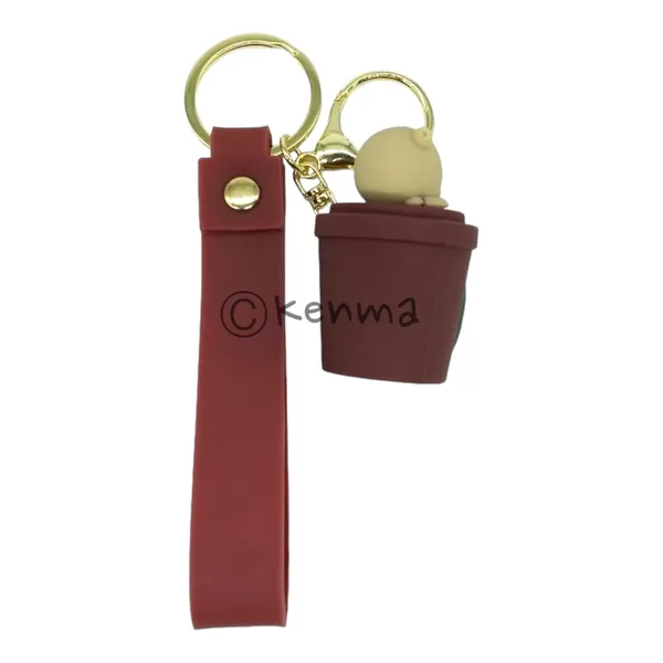 Cute_3D_Star_Bear_In_Brown_Cup_Lanyard_Rubber_Keychain_Lanyard_Charm_Keyring