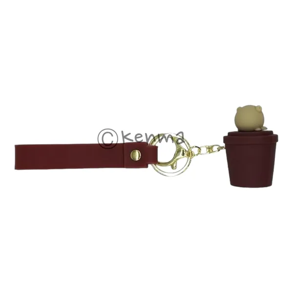 Cute_3D_Star_Bear_In_Brown_Cup_Lanyard_Rubber_Keychain_Lanyard_Charm_Keyring