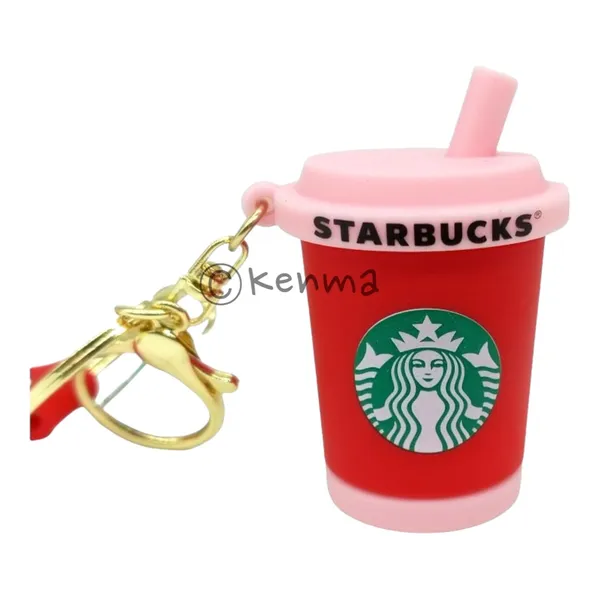Cute_3D_Star_Red_Cup_Lanyard_Rubber_Keychain_Lanyard_Charm_Keyring