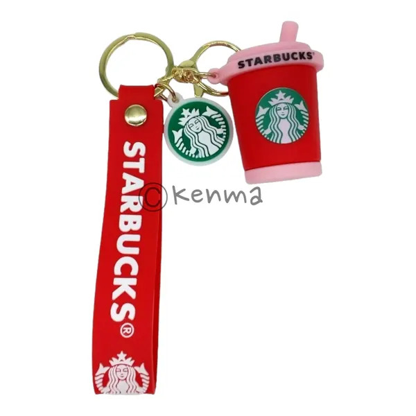 Cute_3D_Star_Red_Cup_Lanyard_Rubber_Keychain_Lanyard_Charm_Keyring