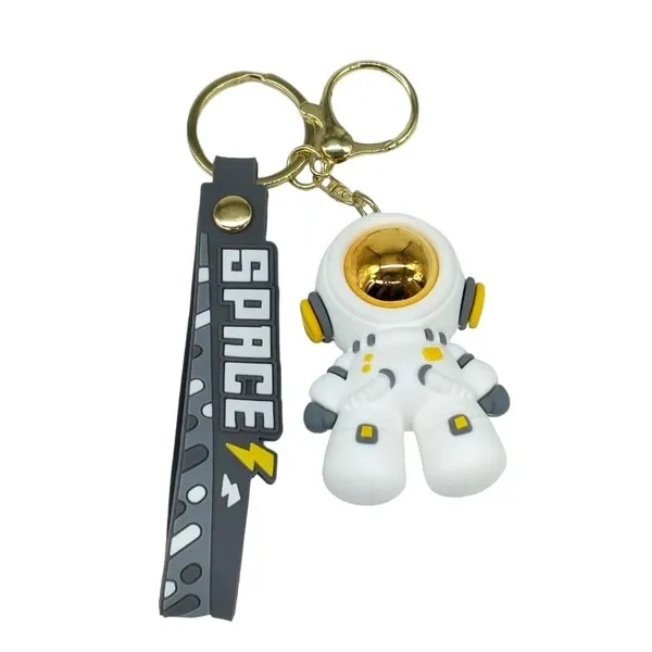 Cute_3D_White_&_Grey_Astronaut_Lanyard_Rubber_Keychain_Lanyard_Charm_Keyring