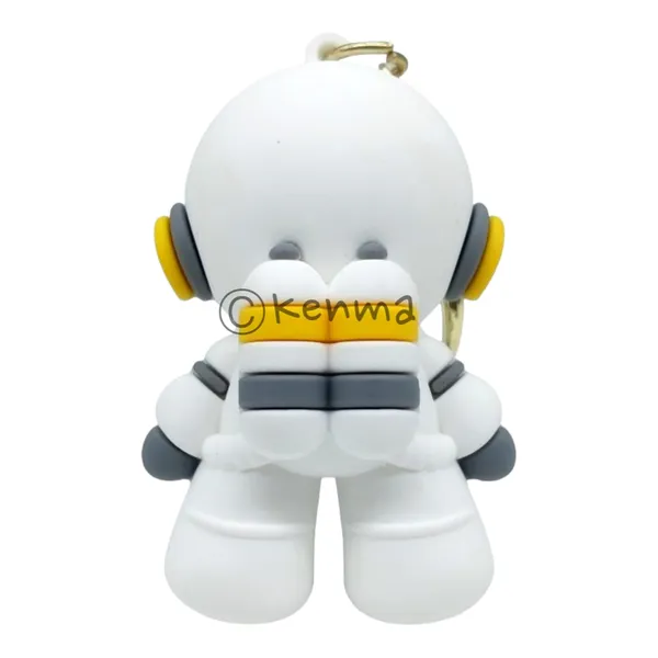 Cute_3D_White_&_Grey_Astronaut_Lanyard_Rubber_Keychain_Lanyard_Charm_Keyring