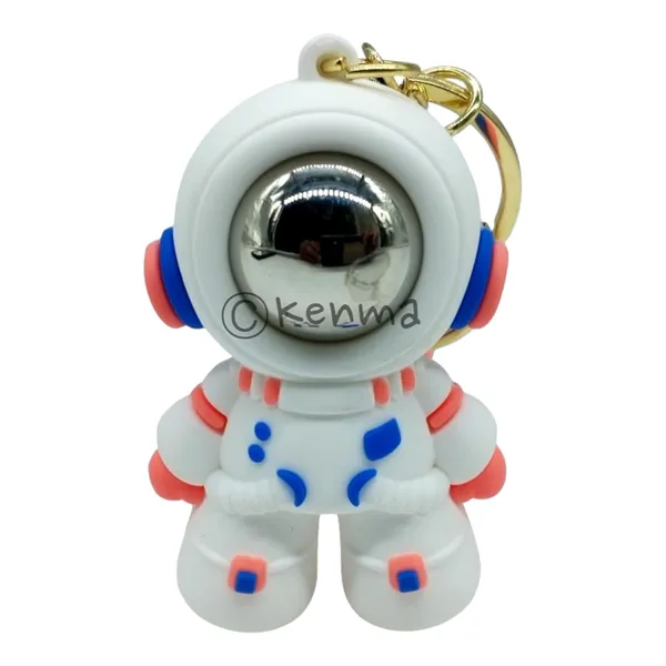 Cute_3D_White_&_Pink_Astronaut_Lanyard_Rubber_Keychain_Lanyard_Charm_Keyring
