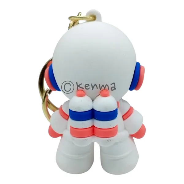 Cute_3D_White_&_Pink_Astronaut_Lanyard_Rubber_Keychain_Lanyard_Charm_Keyring