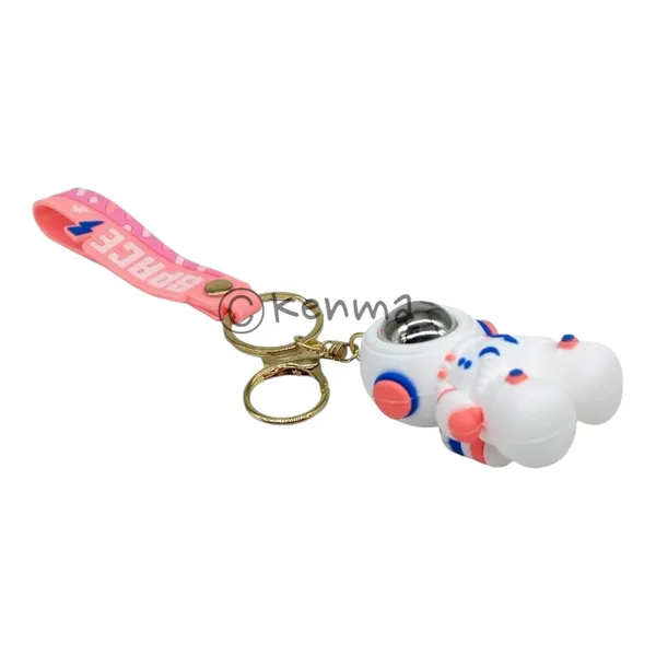 Cute_3D_White_&_Pink_Astronaut_Lanyard_Rubber_Keychain_Lanyard_Charm_Keyring