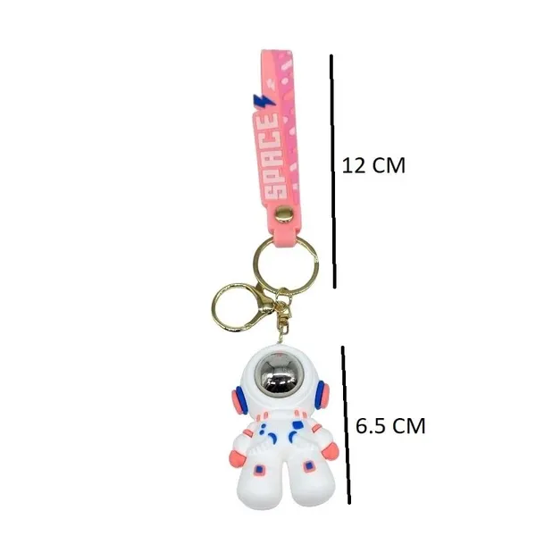 Cute_3D_White_&_Pink_Astronaut_Lanyard_Rubber_Keychain_Lanyard_Charm_Keyring