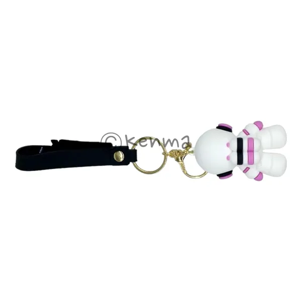 Cute_3D_White_Black_Astronaut_Lanyard_Rubber_Keychain_Lanyard_Charm_Keyring
