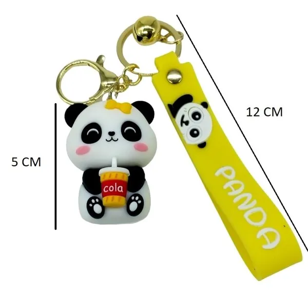 Cute_3D_Yellow_Sitting_Drink_Juice_Lanyard_Rubber_Keychain_Lanyard_Charm_Keyring
