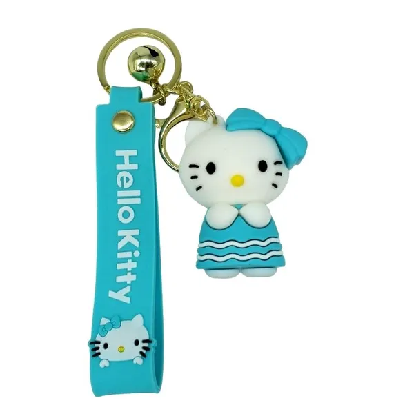 Cute_Hello_Kitty_Light_Blue_With_Beautiful_Blue_Bow_Lanyard_Rubber_Keychain_Lanyard_Charm_Keyring