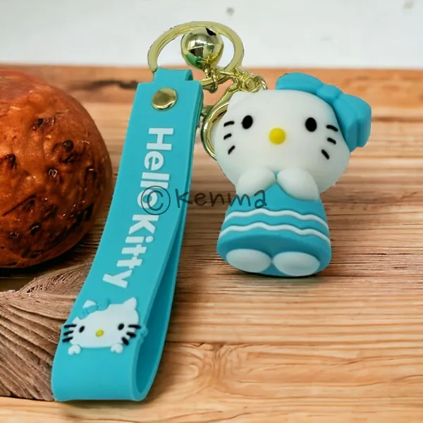 Cute_Hello_Kitty_Light_Blue_With_Beautiful_Blue_Bow_Lanyard_Rubber_Keychain_Lanyard_Charm_Keyring