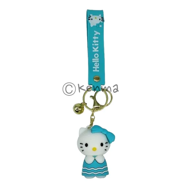 Cute_Hello_Kitty_Light_Blue_With_Beautiful_Blue_Bow_Lanyard_Rubber_Keychain_Lanyard_Charm_Keyring