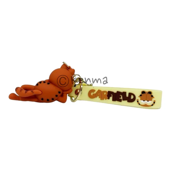 Cute_Mubco_Garfield_Sleeping_3D_Keychain_Lanyard_Charm_Keyring
