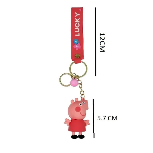 Cute_Pig_Red_3D_Standing_Keychain_Lanyard_Charm_Keyring
